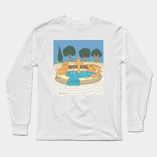 Lion fountain Long Sleeve T-Shirt